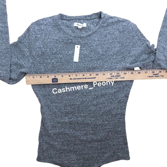 Madewell Heather Gray Crewneck Thong Bodysuit - Picture 8 of 12